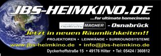 Heimkino Erlebnis bei JBS Heimkino Osnabrück